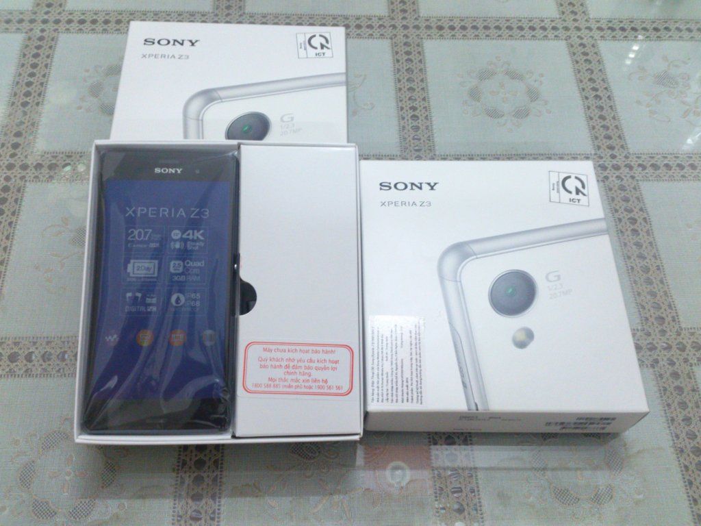 Sony Z3-Hàng công ty-Bảo hành chính hãng-Tặng Túi SONY,Dock sạc và tai nghe chống ồn - 2