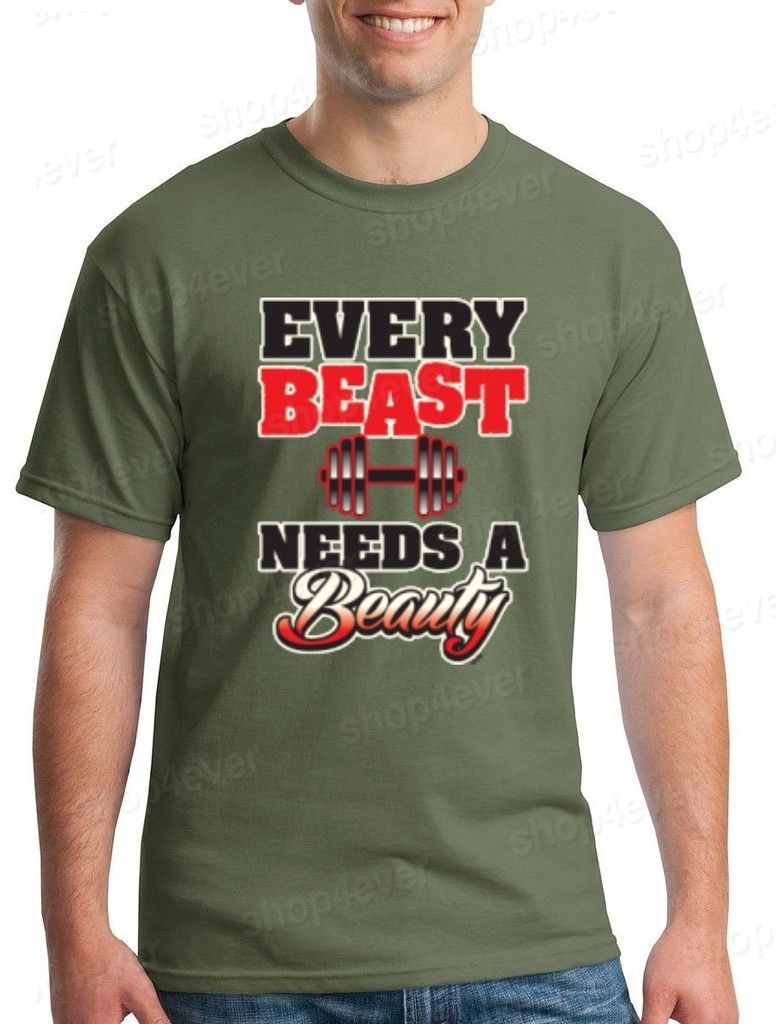 beauty beast workout shirts