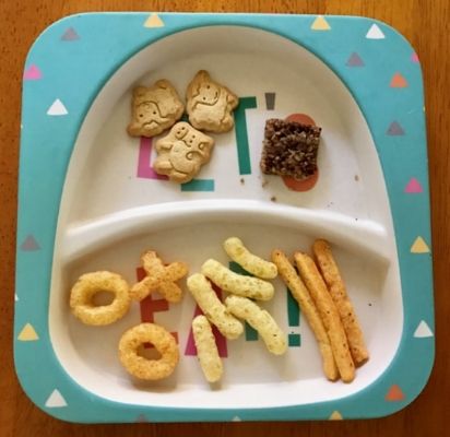organix no junk toddler snacks plate 